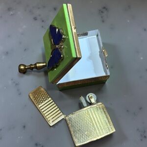 Rare Vintage Continental Trinket Butterfly Box